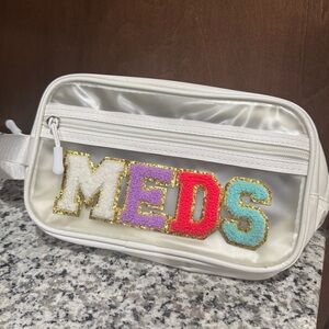 MEDS‎ Letter Patch White and Clear Small Bag
